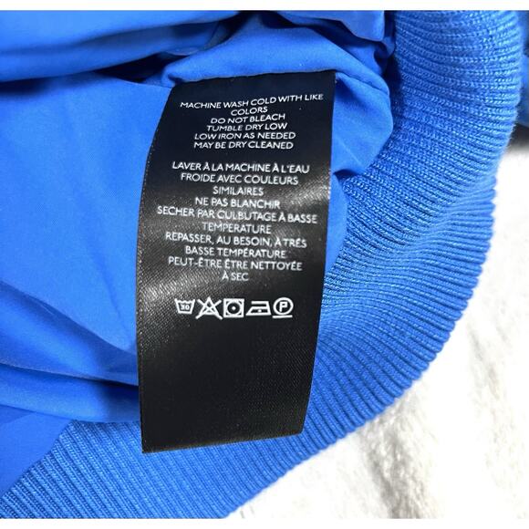 Urban Outfitters Size M Blue Cropped Chubby Puffer Jacket Y2K Hip Hop Cozy Cute - Picture 11 of 14